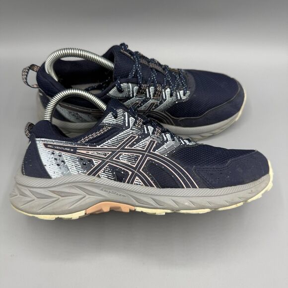Asics Gel-Venture 9 Shoes Womens  Blue Sneakers Trail Running Athletic Size 8 - Picture 1 of 10